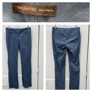 The Limited ideal stretch flat front blue dress pants trousers women's 4